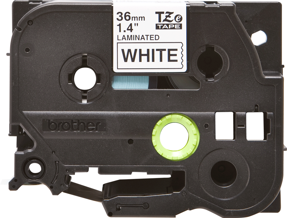 Originele Brother TZe-261 label tapecassette – zwart op wit, breedte 36 mm 2